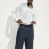 Pantalones cortos holgados de vaquero estilo carpintero de 10,5"