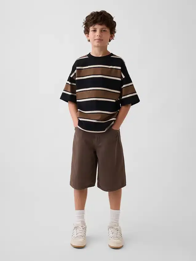 Pantalones cortos holgados de vaquero para niños