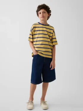 Pantalones cortos holgados de vaquero para niños