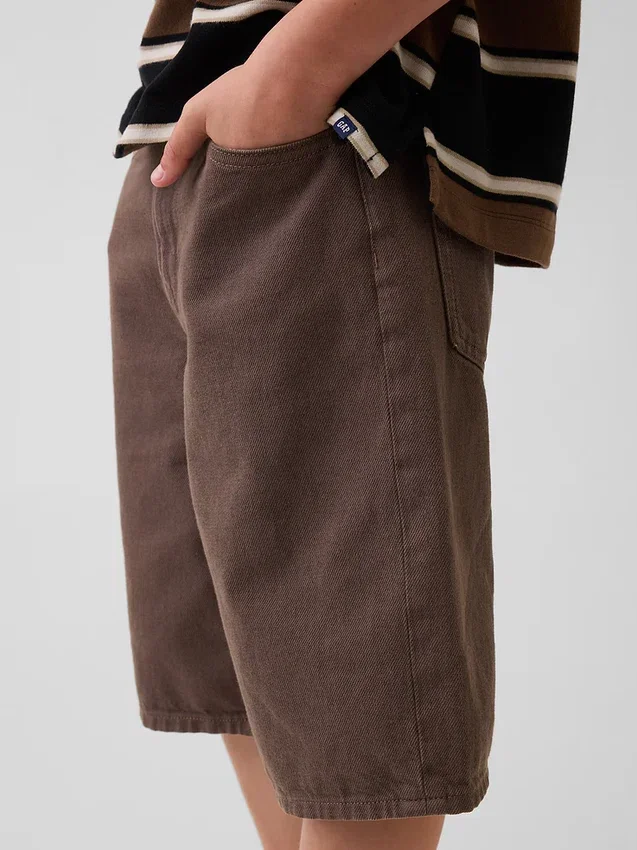 Pantalones cortos holgados de vaquero para niños