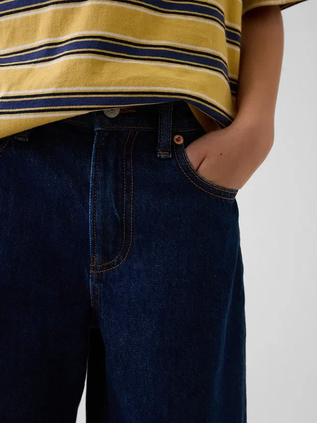 Pantalones cortos holgados de vaquero para niños