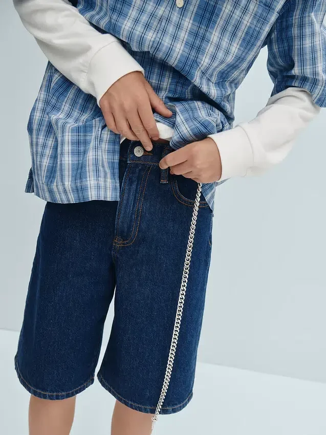 Pantalones cortos holgados de vaquero para niños