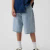 Pantalones cortos holgados de vaquero ultrasuaves para niños