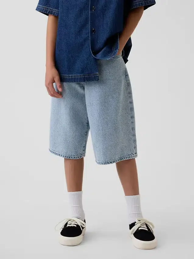 Pantalones cortos holgados de vaquero ultrasuaves para niños