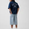 Pantalones cortos holgados de vaquero ultrasuaves para niños