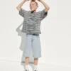 Pantalones cortos holgados de vaquero ultrasuaves para niños