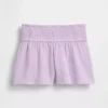 Pantalones cortos infantiles de gasa de algodón con bajo en forma de mariposa