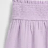 Pantalones cortos infantiles de gasa de algodón con bajo en forma de mariposa