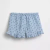 Pantalones cortos infantiles de gasa de algodón con volantes