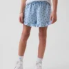 Pantalones cortos infantiles de gasa de algodón con volantes