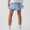 Pantalones cortos infantiles de gasa de algodón con volantes
