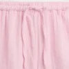 Pantalones cortos infantiles de gasa de algodón con volantes