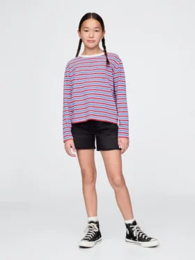 Pantalones cortos midi de denim para niños