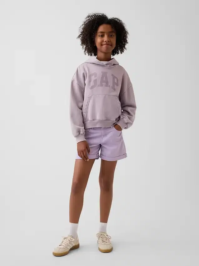 Pantalones cortos midi de denim para niños
