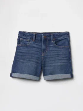 Pantalones cortos midi de denim para niños