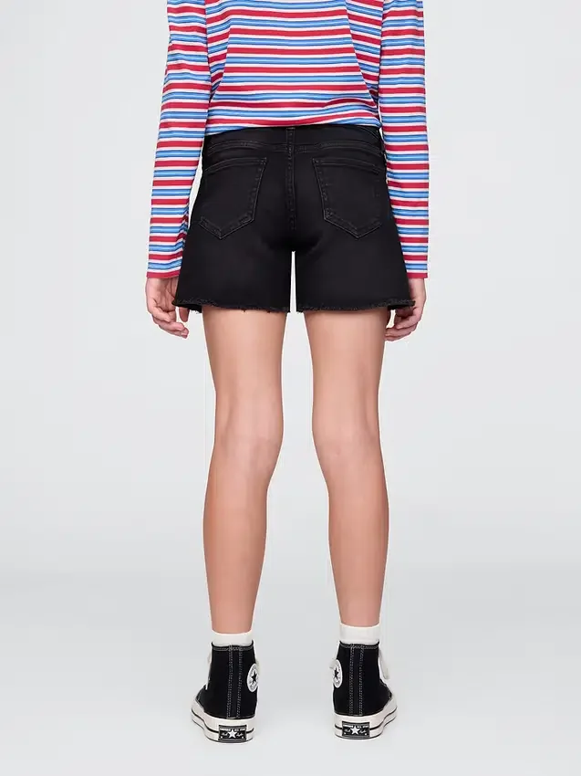 Pantalones cortos midi de denim para niños