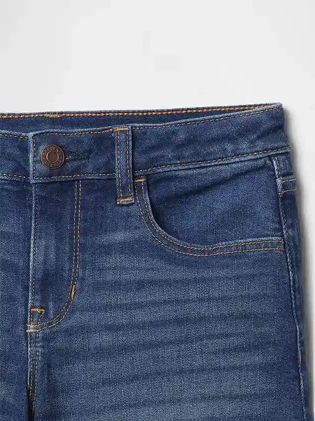 Pantalones cortos midi de denim para niños