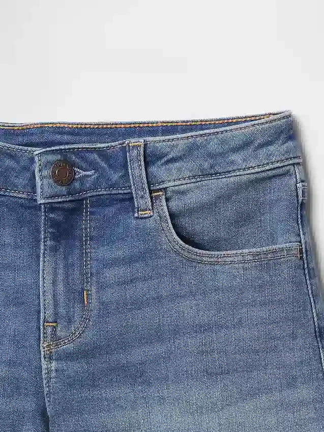 Pantalones cortos midi de denim para niños