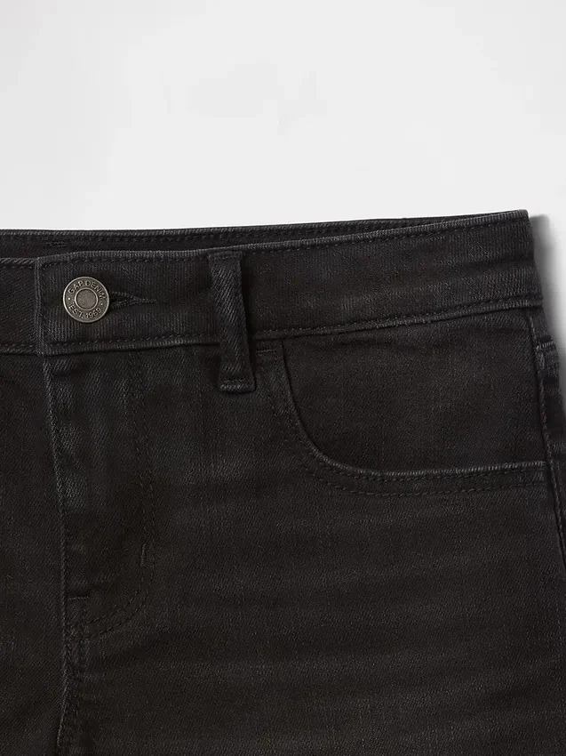 Pantalones cortos midi de denim para niños