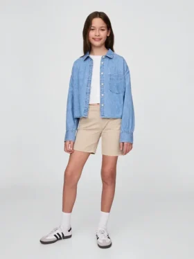 Pantalones cortos midi de uniforme para niños