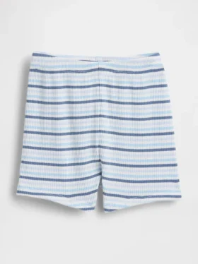 Pantalones cortos sin cremallera a rayas Tinyrib de Baby First Favorites