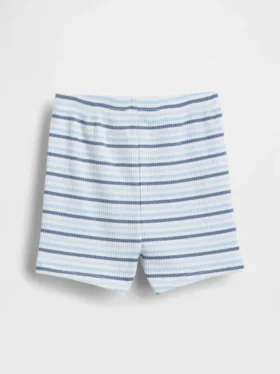Pantalones cortos sin cremallera a rayas Tinyrib de Baby First Favorites