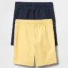 Pantalones cortos sin cremallera para bebés y niños (pack de 2)