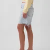 Pantalones cortos tipo bermuda de denim holgados y de talle medio