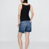 Pantalones cortos tipo bermuda de vaquero premamá con panel completo de 7"