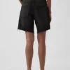 Pantalones cortos tipo bermudas de denim holgados de talle medio, de 8"