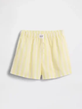 Pantalones cortos tipo bóxer de pijama de popelín reciclado para niños