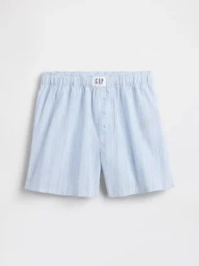 Pantalones cortos tipo bóxer de pijama de popelín reciclado para niños