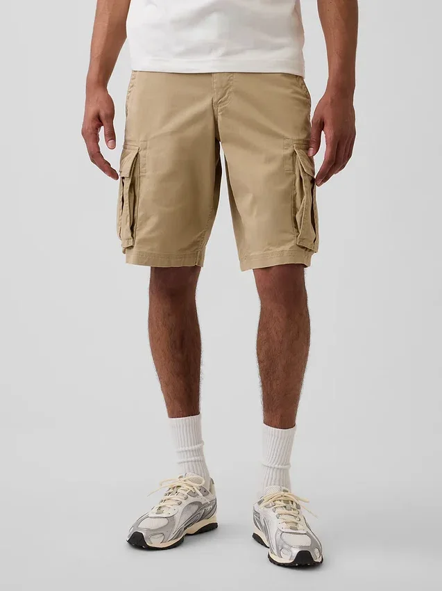 Pantalones cortos tipo cargo de corte holgado de 11"