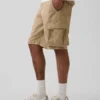 Pantalones cortos tipo cargo de corte holgado de 11"