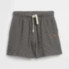 Pantalones cortos tipo waffle sin tirantes para bebés y niños pequeños