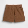 Pantalones cortos tipo waffle sin tirantes para bebés y niños pequeños