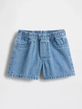Pantalones cortos vaqueros con bolsillos y osito Brannan para bebé