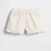 Pantalones cortos vaqueros con volantes y abertura frontal para bebés y niños pequeños