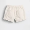 Pantalones cortos vaqueros con volantes y abertura frontal para bebés y niños pequeños