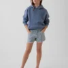 Pantalones cortos vaqueros de cintura baja con rayas para niños