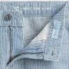 Pantalones cortos vaqueros de cintura baja con rayas para niños