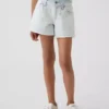 Pantalones cortos vaqueros de cintura baja para niños con bordado de limones