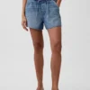 Pantalones cortos vaqueros de corte holgado de 3,5”