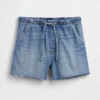 Pantalones cortos vaqueros de corte holgado de 3,5”