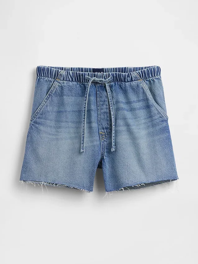 Pantalones cortos vaqueros de corte holgado de 3,5”