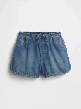 Pantalones cortos vaqueros de talle alto «Easy Dolphin» para niños