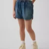 Pantalones cortos vaqueros de talle alto «Easy Dolphin» para niños