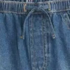 Pantalones cortos vaqueros de talle alto «Easy Dolphin» para niños
