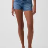 Pantalones cortos vaqueros de talle bajo con cordón de 3"