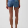 Pantalones cortos vaqueros de talle bajo con cordón de 3"